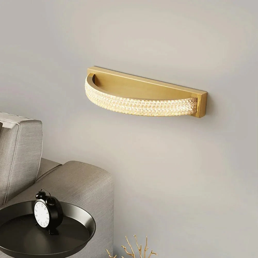 Audara-Light Luxury Full Copper Wall Lamp Bedroom Bedside Entryway Wall Lights Scandinavian Aisle Staircase Decorative Sconces American Premium Hotel B&B Mounted Lighting Fixture