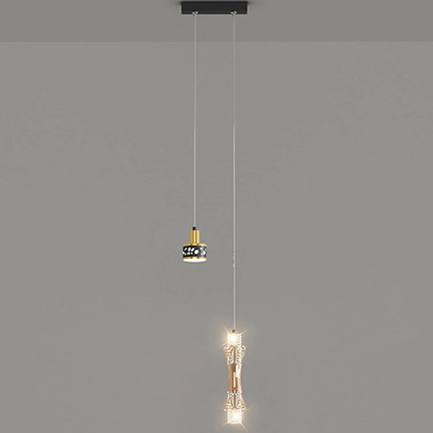 Audara-Small Crystal Pendant Light, Decorative Lamp, Bohemian Style, European Minimalist Style, Suitable for Bedrooms, Hotel Entryways, Kitchen Islands, and Other Scenarios.