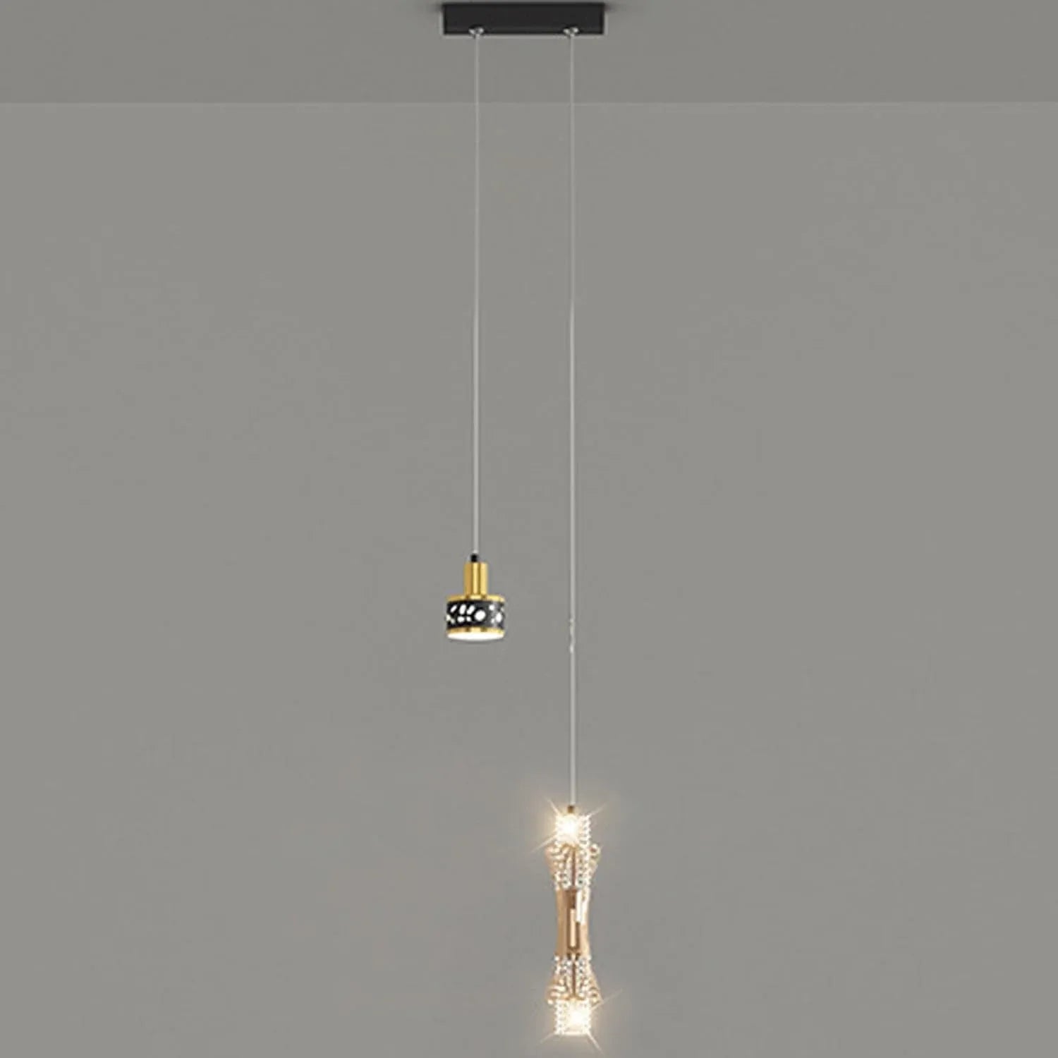 Audara-Small Crystal Pendant Light, Decorative Lamp, Bohemian Style, European Minimalist Style, Suitable for Bedrooms, Hotel Entryways, Kitchen Islands, and Other Scenarios.