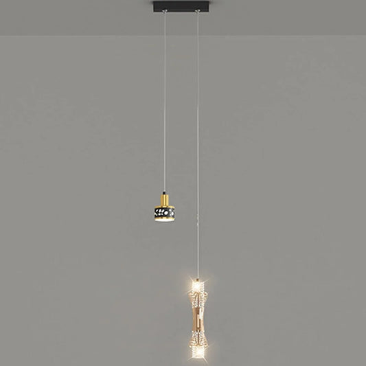 Audara-Small Crystal Pendant Light, Decorative Lamp, Bohemian Style, European Minimalist Style, Suitable for Bedrooms, Hotel Entryways, Kitchen Islands, and Other Scenarios.