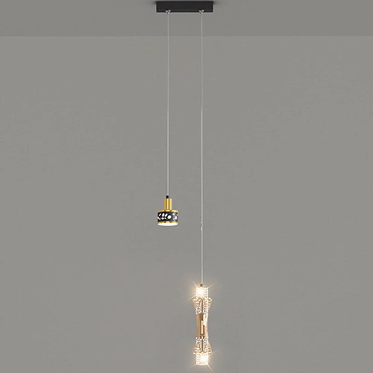 Audara-Small Crystal Pendant Light, Decorative Lamp, Bohemian Style, European Minimalist Style, Suitable for Bedrooms, Hotel Entryways, Kitchen Islands, and Other Scenarios. A