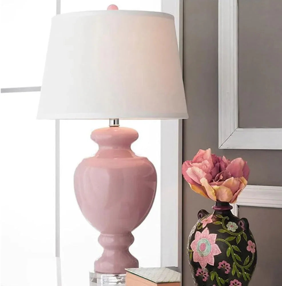 Audara-Modern Personalized Study Office Living Room Desk Light Warm Romantic Fabric Glass Desk Lamp Bedroom Bedside Mall Table Lamp Villa B&B Restaurant Coffee Shop Lighting Fixture
