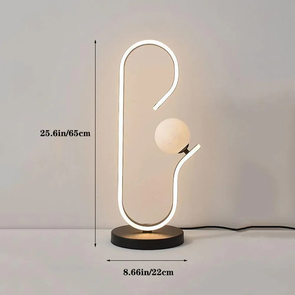 Audara-Luxury Creative Bedroom Living Room Desk Light Scandinavian Postmodern Linear Aluminum Desk Lamp Cafe Restaurant Bar Table Lamp Study Teahouse Club Decoration Lighting Fixture