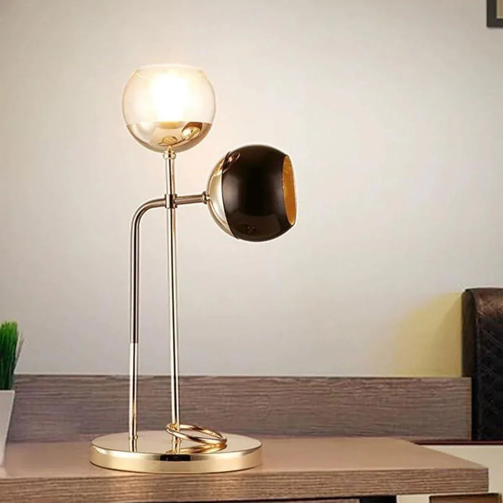 Audara-Simple Creative Living Room Study Warehouse Desk Light Scandinavian Fashion Glass Desk Lamp Office Club Villa Dining Room Lighting Fixture Cafe Showroom Showcase Table Lamp