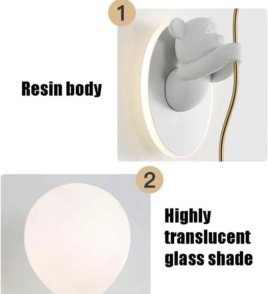Audara-Children's Room Creative Art Wall Lamp Scandinavian Bedroom Bedside Ambiance Wall Lights French Romantic Warm Decoration Sconces Aisle Corridor Stairs Mounted Lighting Fixture