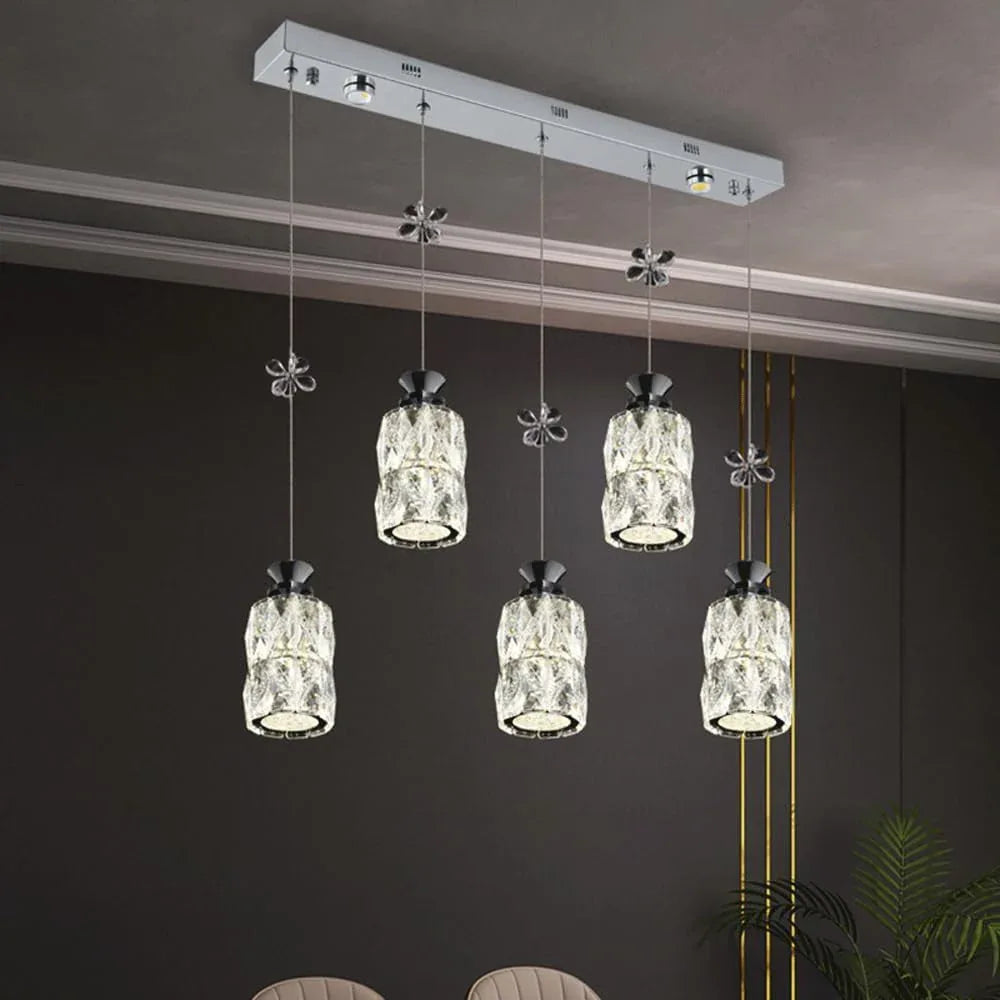 Audara-Crystal Pendant Light, 4-inch, Creative Decorative Lamp. Suitable for Modern, Minimalist, Bohemian, and European Styles. Ideal for Bedrooms, Hotel Rooms, Kitchens, Islands, Entryways, Etc.