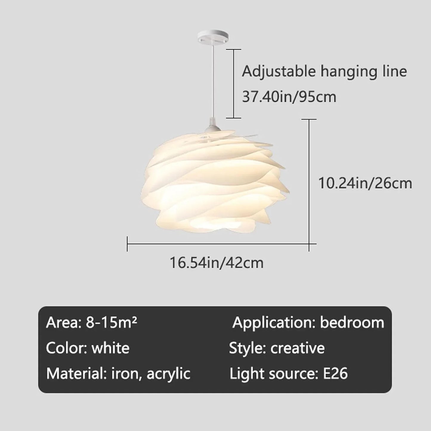 Audara-Scandinavian Creative Bedroom Flower Lighting Lamps Cozy Kids Room Acrylic Pendant Lightled Creative Art Dining Room Chandeliers Modern Minimalist Cafe Lighting Fixtures