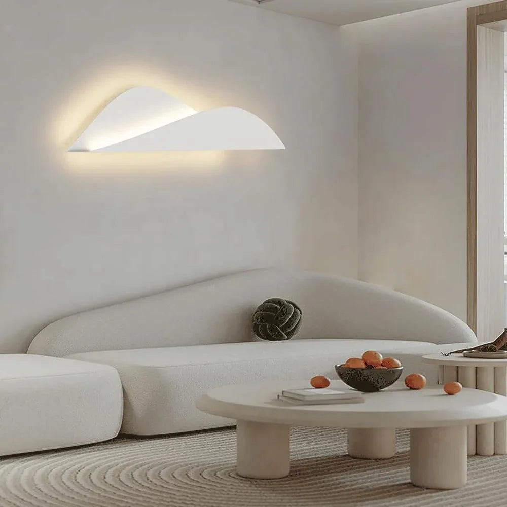 Audara-Cream Wind Bedside Wall Lamp Modern Minimalist LED Wall Lights Scandinavian Creative Clouds Sconces Living Room Background Wall Corridor Mounted Lighting Fixture