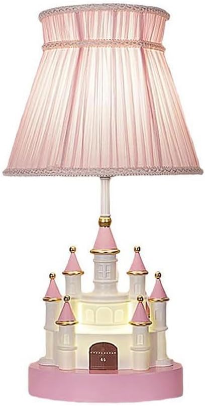 Audara-Cute Warm Kids Room Girls Room Desk Light Cartoon Creative Pink Castle Resin Desk Lamp Amusement Park Library School Table Lamp Kindergarten Dormitory Bedroom Lighting Fixture