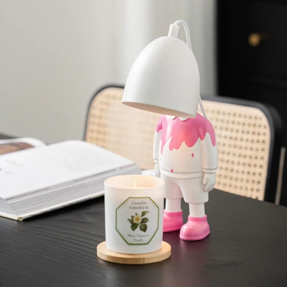 Audara-Creative Ambience Children's Room Bedroom Bedside Desk Light Dormitory School Library Desk Lamp Restaurant Dessert Shop Children's Clothing Store Table Lamp Cute Cartoon Study Room Lighting Fixture