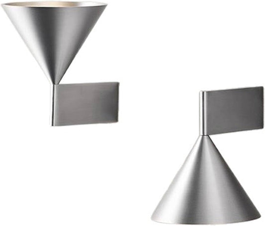 Audara-Sconces Wall Decor Set of 2 Minimalist Bedroom Headboard LED Wall Light Living Room Feature Wall & Hallway Wall Lamp Conical Unique Artistic Wall Light Fixture
