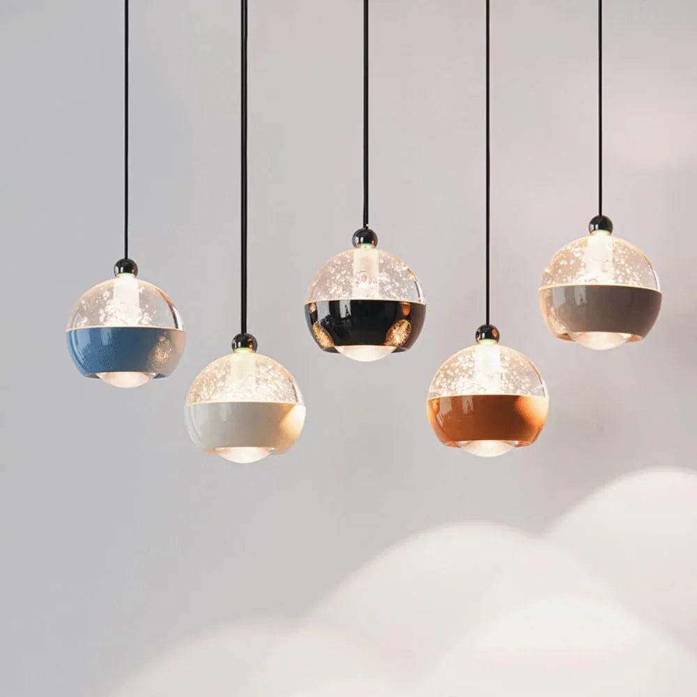 Audara-Crystal Pendant Light, 4-inch Small Decorative Chandelier, Modern And Understated Luxury Style, Suitable For Lighting In Various Places Such As Bedrooms, Hotels, Restaurants, And Kitchen Island