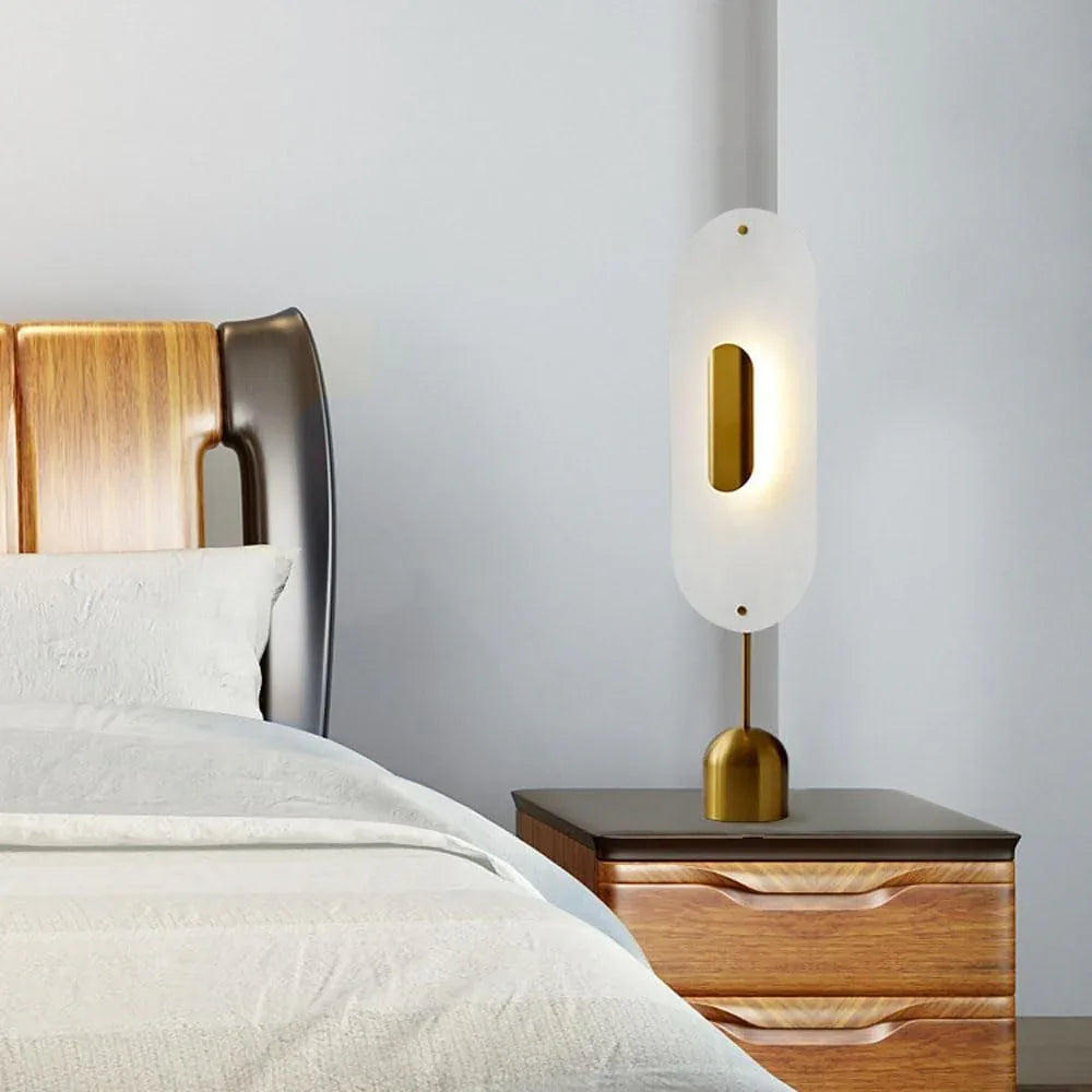 Audara-Scandinavian Simple Bedroom Study Desk Light Art Creative Acrylic Metal Desk Lamp Mall Front Desk Coffee Shop Restaurant Decoration Lighting Fixture Office Apartment Living Room Table Lamp