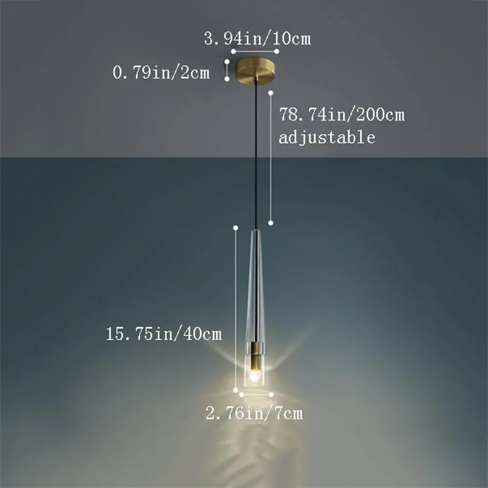 Audara-Small-Sized Crystal Pendant Light, European Modern Minimalist Style, Suitable for Installation in Various Spaces Such As Bedrooms, Hotels, Restaurant Entryways, Cafes, and Kitchen Islands