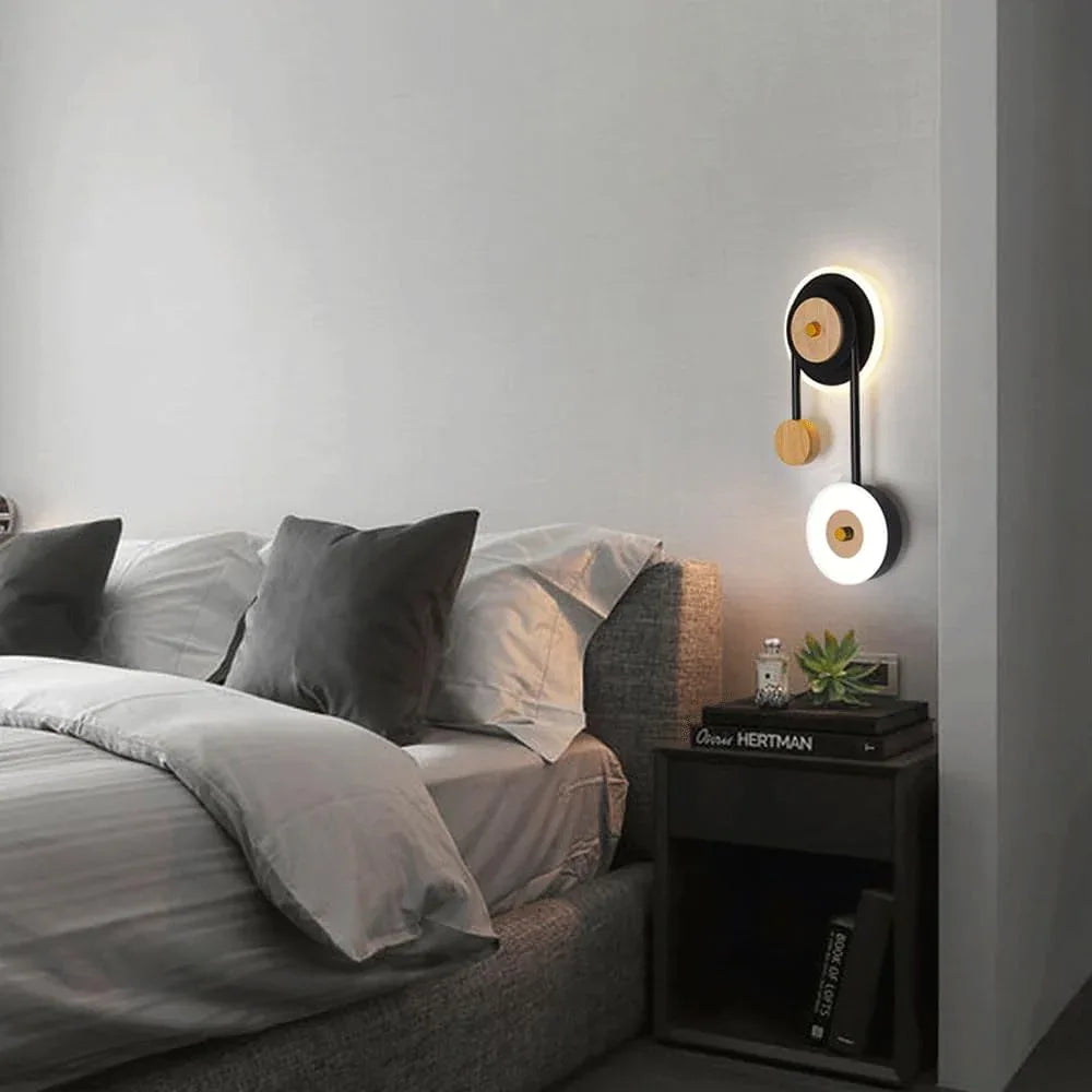 Audara-Postmodern Creative Background Wall Wall Lamp Simple Living Room LED Wall Lights Bedroom Bedside Ambience Sconces Aisle Corridor Entrance Mounted Lighting Fixture