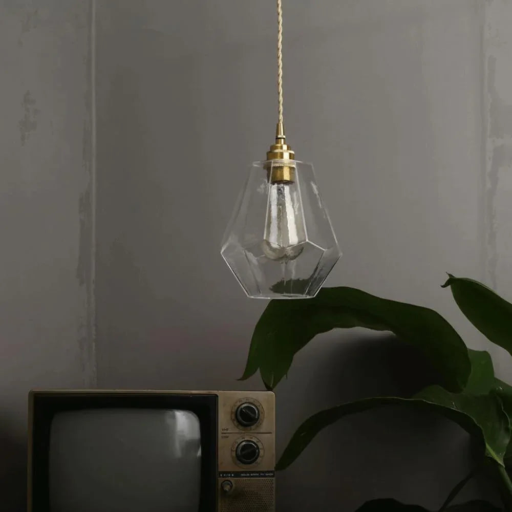 Audara-Small, Minimalist French-Style Glass Pendant Lights, Suitable for Various Settings Including Bedrooms, Bedside Tables, Hotel Entryways, and Kitchen Islands. Modern Bohemian Style.