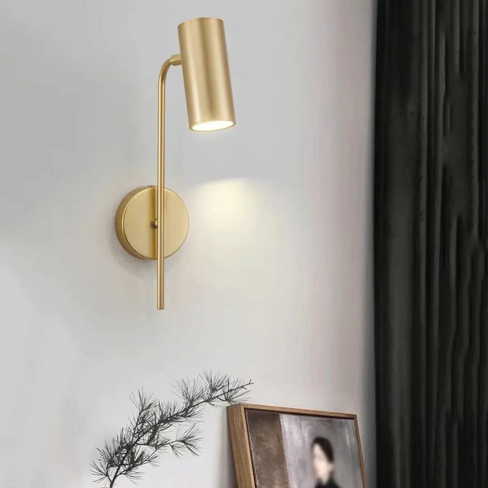 Audara-Rotatable Bedroom Bedside Wall Lamp Scandinavian Living Room Wall Lights Light Luxury Creative Staircase Sconces Aisle Corridor Metal Mounted Lighting Fixture