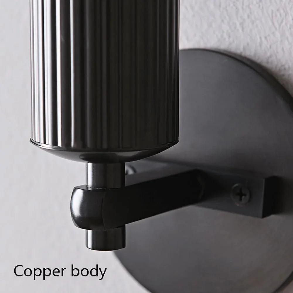 Audara-Light Luxury Brass Wall Lamp Postmodern Bedroom Backdrop Wall Lights Sconces Mid Century Style Creative Mounted Living Room Aisle Corridor LED Lighting Fixture