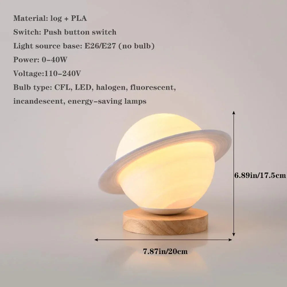 Audara-Creative Simple Children's Room Bedroom Bedside Desk Light Planet Moon Small Desk Lamp Living Room Study Dormitory Table Lamp Villa Flower Shop Clothing Store Decoration Lighting Fixture