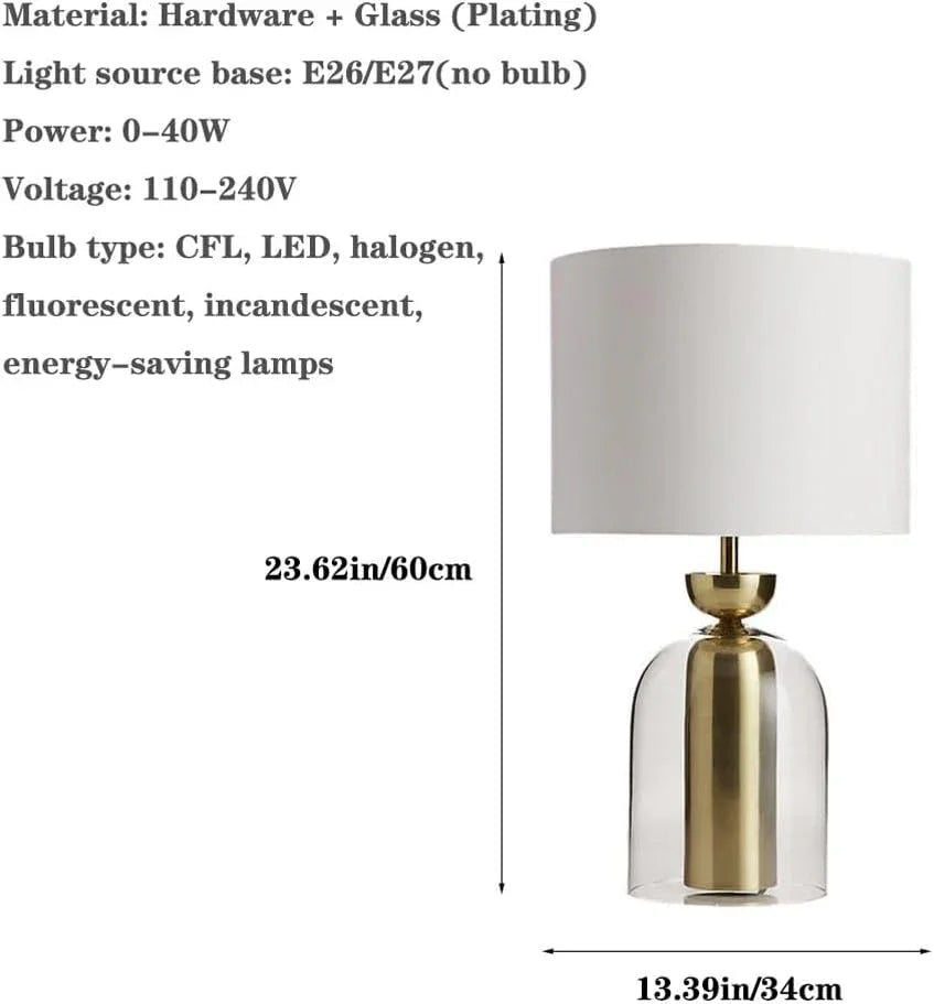 Audara-Scandinavian Simple Designer Showroom Model House Desk Light Luxury High-end Glass Desk Lamp Study Office Coffee Shop Table Lamp Restaurant Hotel Front Desk Villa Lighting Fixture