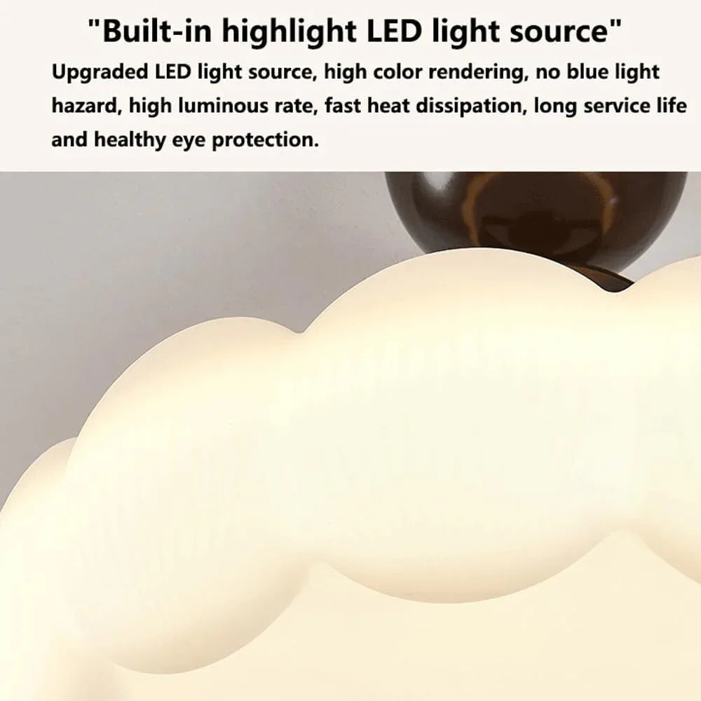 Audara-Simple Bedroom Living Room Pendant Lightled Cozy Cream Breeze 19.68in Study Lighting Fixturese Three Colors Changing Lights Dining Room Living Room Chandeliers Hotel Cafe And Kids Room HangingLamp