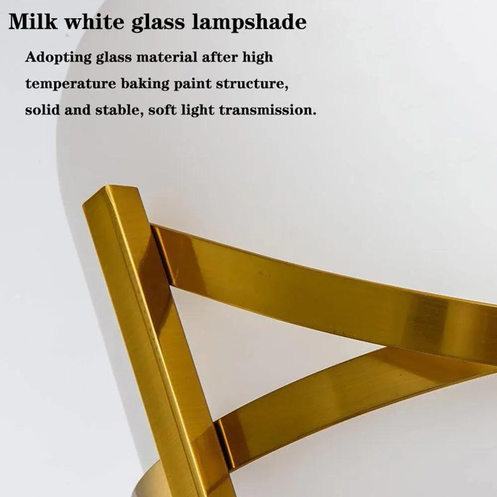 Audara-Modern Simple Showroom Sample Room Desk Light Light Luxury Creative White Glass Desk Lamp Mall Front Desk Rest Area Restaurant Decoration Lighting Fixture Club Living Room Bedroom Table Lamp