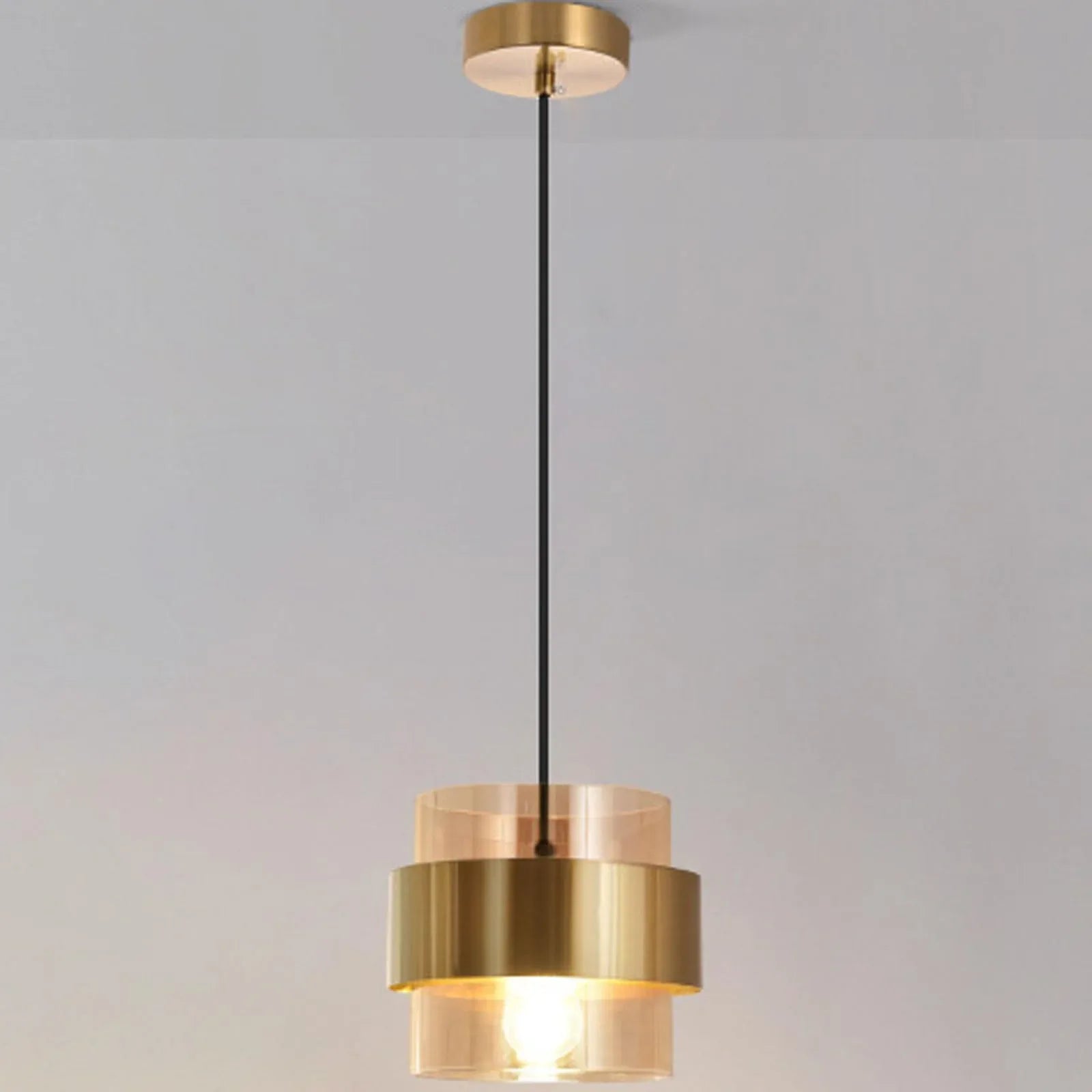 Audara-7-inch Minimalist Glass Pendant Lights Easily Complement Various Decor Styles and Can Be Installed in Bedrooms, Living Rooms, Dining Rooms, Kitchen Islands, Cafes, Offices, and More. B