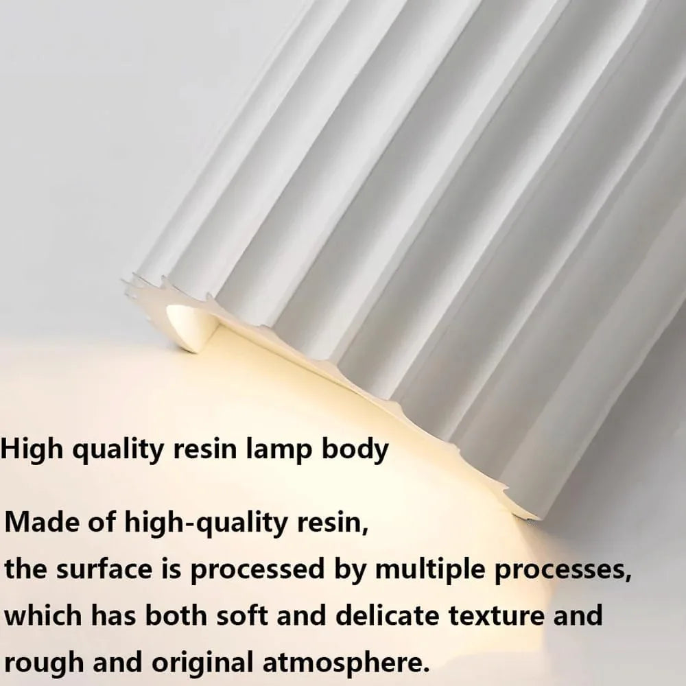 Audara-Macaron Matching Color G9 Lamp Base Resin Wall Lamp Modern Simple Bedroom Bedside Living Room Backdrop Wall Lights 5.51in Stairway Aisle Entryway Wall Sconces For Study Room B&B Lighting Fixture