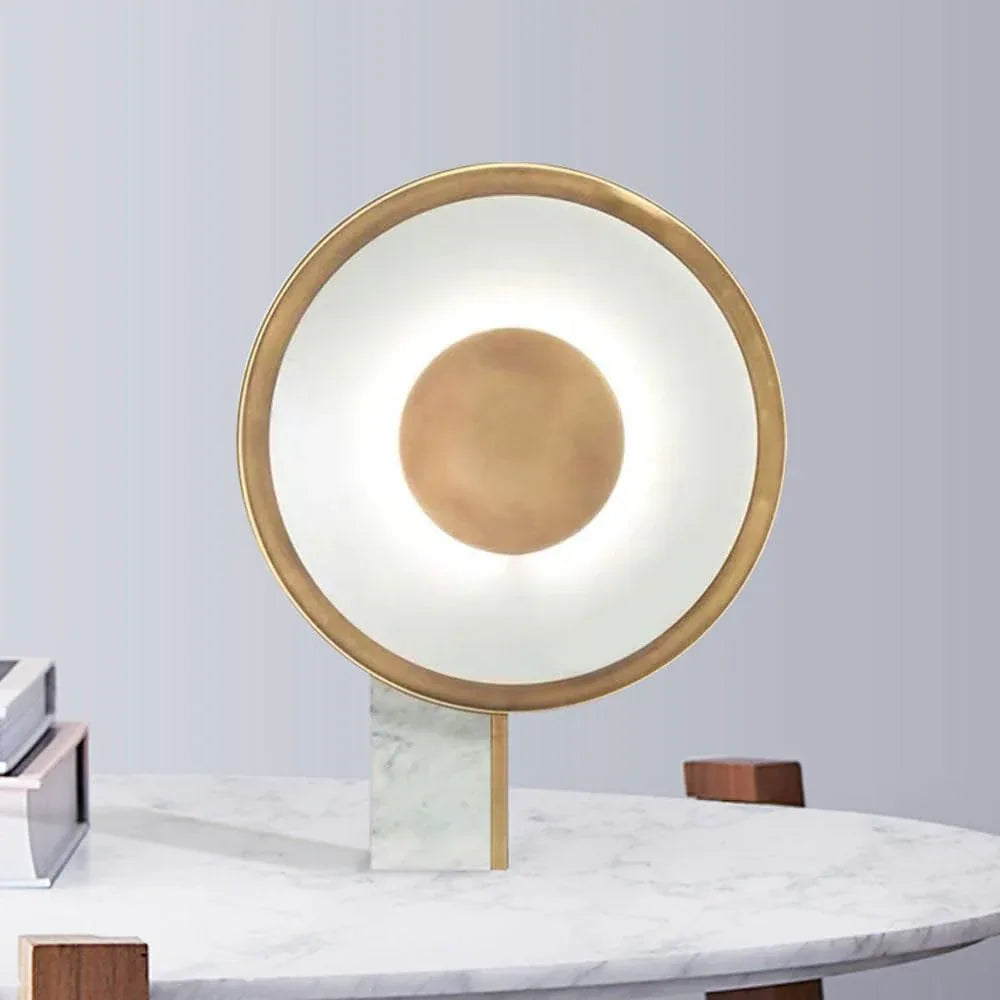 Audara-American Simple Acrylic Marble Desk Light Scandinavian Creative Sample Room Bedroom Bedside Desk Lamp Villa Farmhouse B&B Hotel Front Desk Lighting Fixture Cafe Restaurant Table Lamp