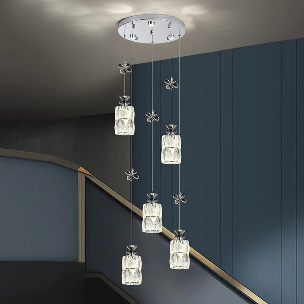 Audara-Crystal Pendant Light, 4-inch, Creative Decorative Lamp. Suitable for Modern, Minimalist, Bohemian, and European Styles. Ideal for Bedrooms, Hotel Rooms, Kitchens, Islands, Entryways, Etc.
