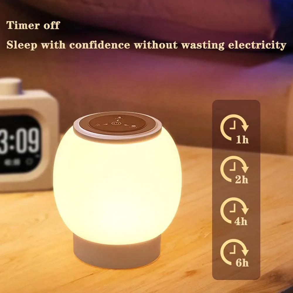 Audara-Eye Protection Infinitely Dimmable/RGB16 Color Dimming LED Desk Light Portable Long Lasting Timing Touch Dimming Bedroom Bedside Night Desk Lamp Children's Room Table Lamp Dormitory Lighting Fixture