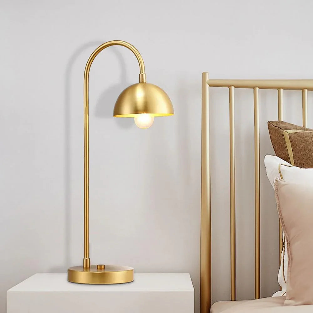 Audara-Scandinavian Simple Bedroom Bedside Desk Light Warehouse Office Study Desk Lamp Modern Luxury Full Copper Table Lamp Hotel Front Desk Coffee Shop Farmhouse Lighting Fixture