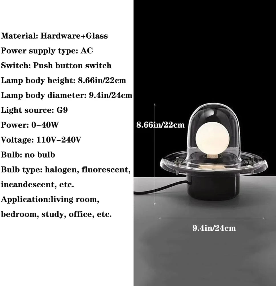 Audara-Modern Scandinavian Living Room Bedroom Bedside Desk Light Stylish Creative Glass Desk Lamp Sample Room Backdrop Office Table Lamp Restaurant Hotel Front Desk Lighting Fixture