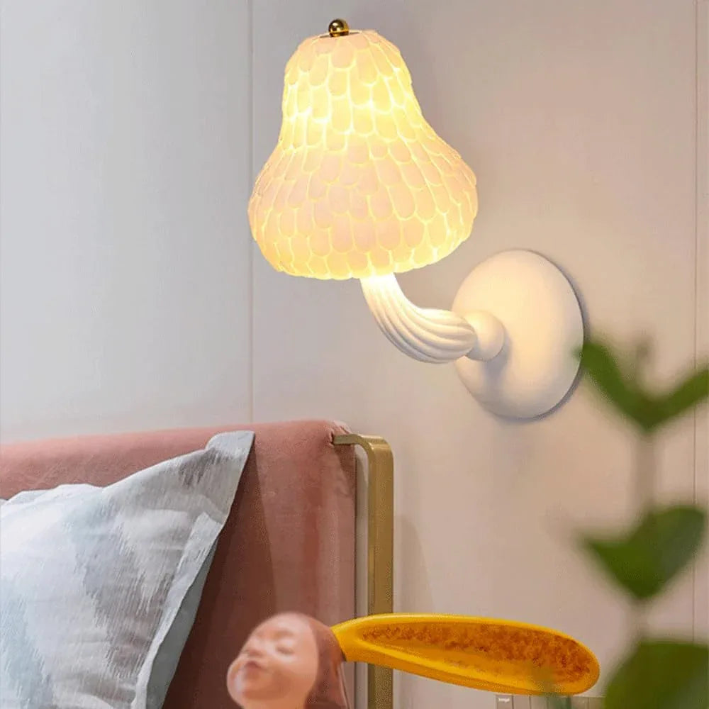 Audara-Modern Creativity Bedside Wall Lamp Bedroom Children's Room Decorative Wall Lights Study Art Resin Sconces Simple Aisle Corridor Mounted Lighting Fixture