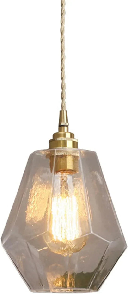Audara-Small, Minimalist French-Style Glass Pendant Lights, Suitable for Various Settings Including Bedrooms, Bedside Tables, Hotel Entryways, and Kitchen Islands. Modern Bohemian Style.
