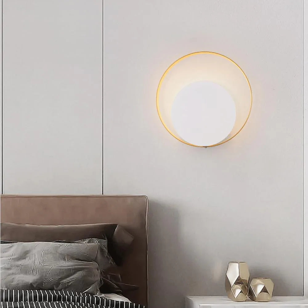 Audara-Simple Modern Bedroom Wall Lamp Living Room Backdrop Art Wall Lights Designer Fashion Skeleton Glass Sconces Aisle Corridor Metal Mounted Lighting Fixture