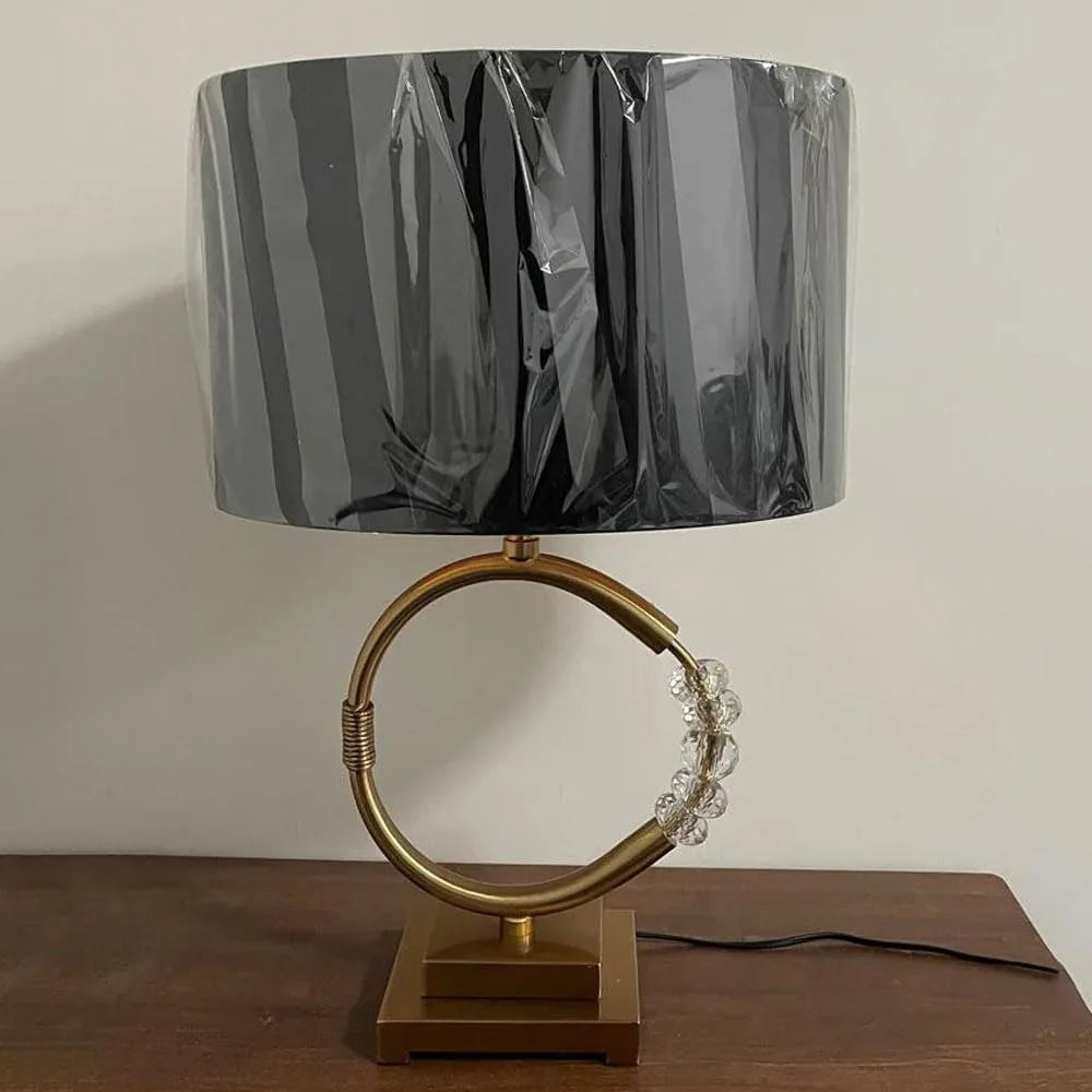Audara-New Chinese Simple Study Office Desk Light High-end Light Luxury Fabric Crystal Desk Lamp Restaurant Hotel Coffee Shop Lighting Fixture Club Living Room Bedroom Tea House Table Lamp