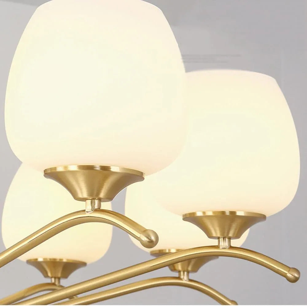 Audara-34-inch Crystal Chandeliers with 8 Light Heads European Modern-Style Chandeliers for Living Rooms Suitable for Bedrooms, Studies, Hotels, Kitchens, and Island Ceiling Lights Brass Chandelier
