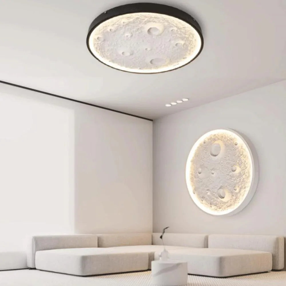 Audara-Modern Simple Moon Wall Lamp Living Room Background Wall Aisle Wall Lights Bedroom Bedside Eye Protection Sconces Study Corridor Stairs Mounted Lighting Fixture