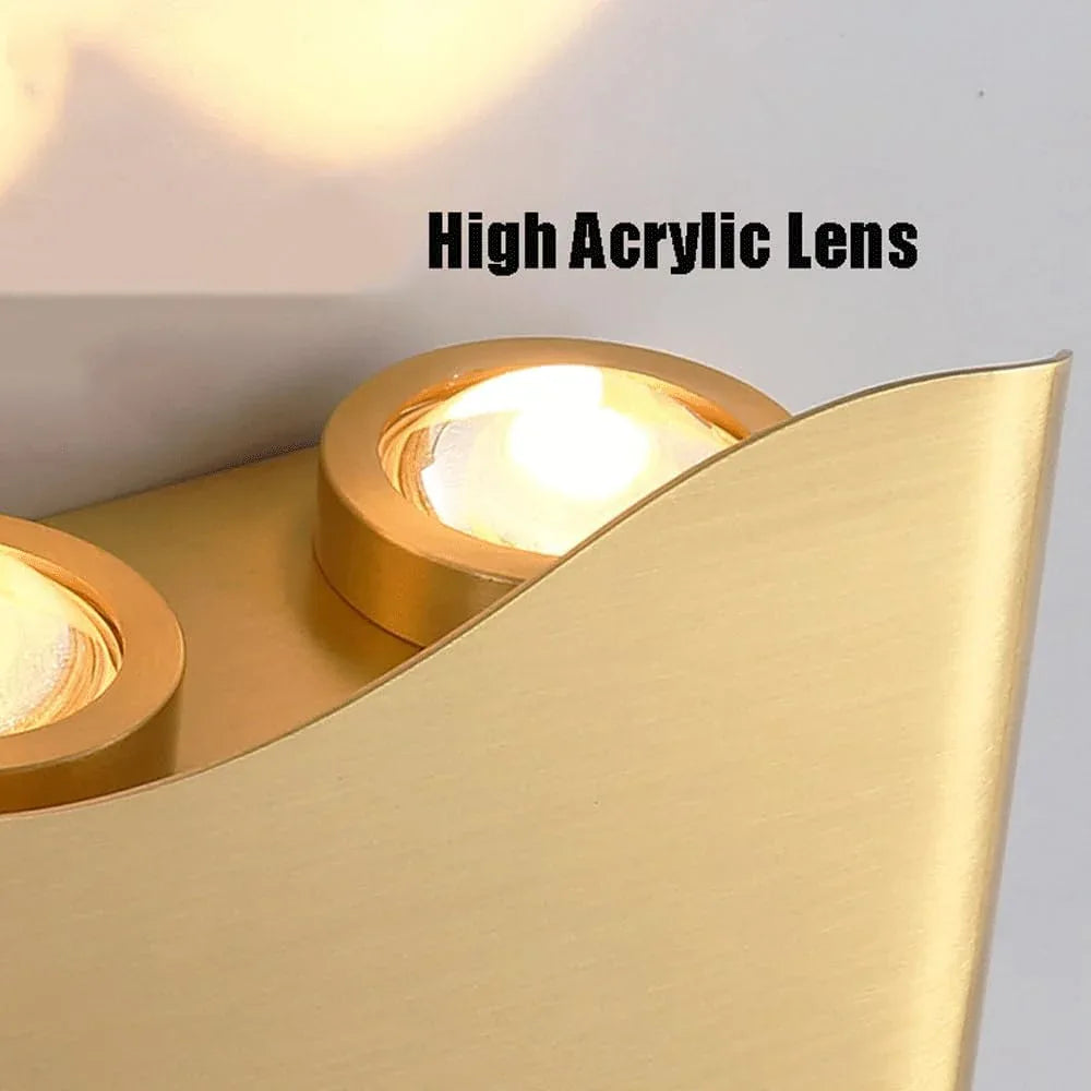 Audara-Creative Wave Art Wall Lamp Hotel Corridor Stairs Wall Lights Scandinavian Bedroom Bedside Sconces B&B Study Room Backdrop Mounted Lighting Fixture