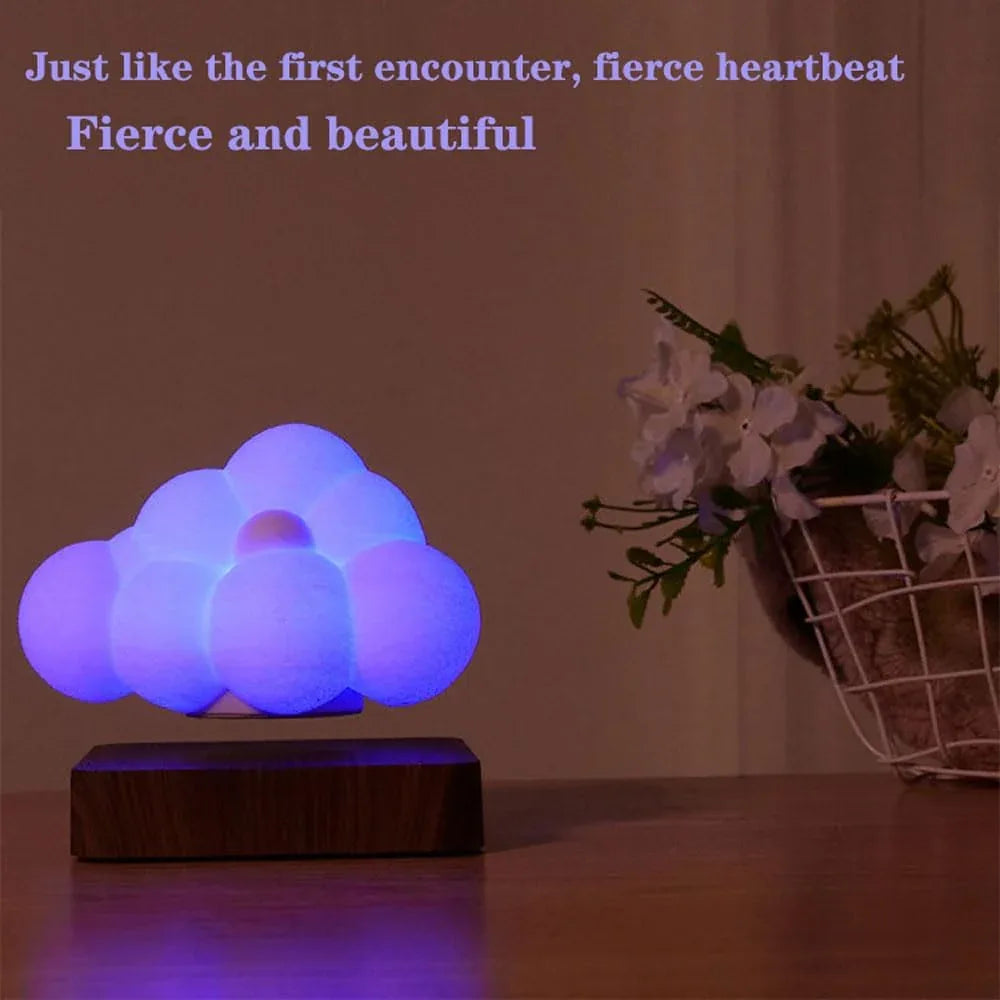 Audara-Creative Warm Hovering Clouds Shape Bedroom Desk Light Romantic French Boys Girls Room Kids Room Desk Lamp Living Room Bedroom Bed Decoration Table Lamp Office Front Desk Coffee Shop Lighting Fixture