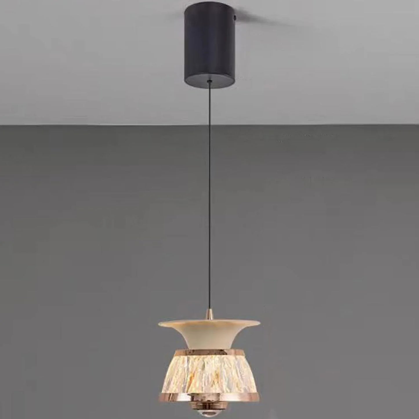Audara-Creative Crystal Chandelier, 6-inch Ceiling Hanging Decorative Light Fixture, Modern Minimalist Style, Bohemian Style, Suitable for Bedrooms, Hotels, Kitchens, Islands, Entryways, Etc.