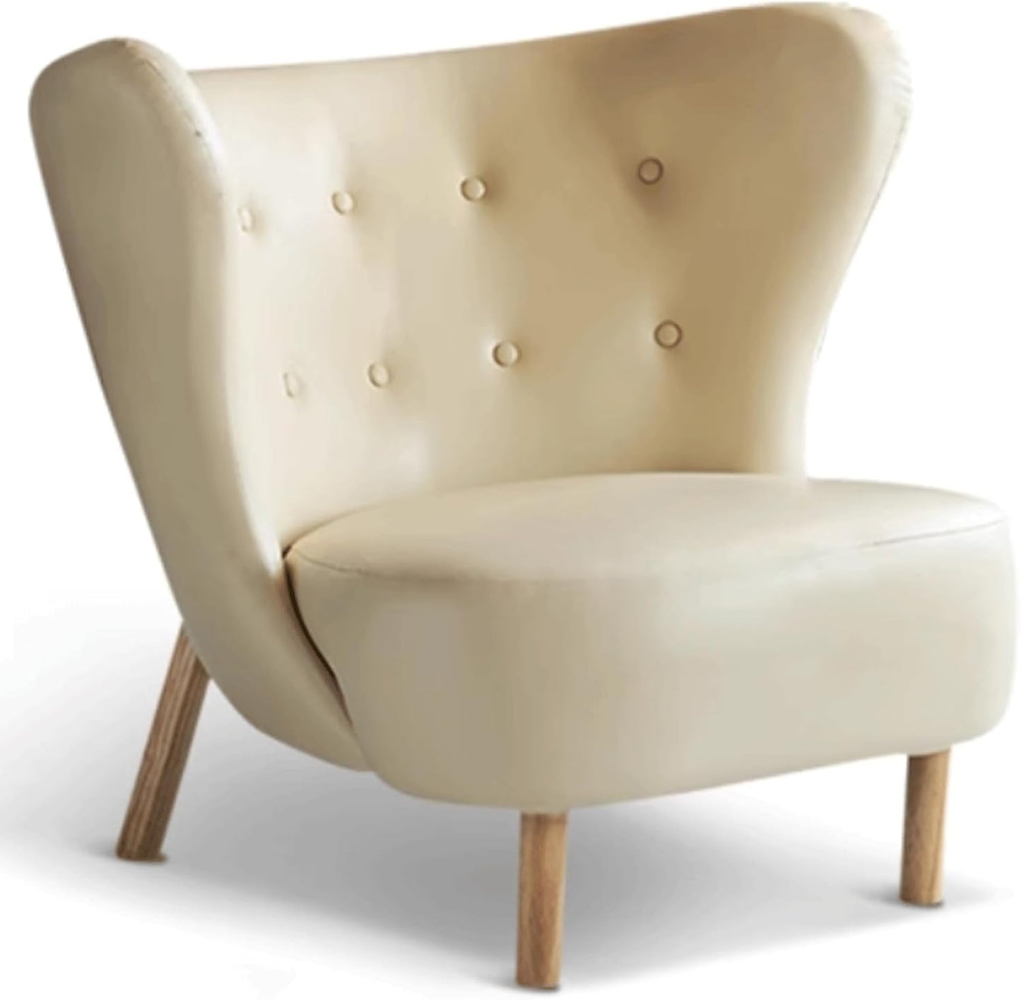 Audara-Floral Fabric Leisure Single Sofa Chair 34 Inch Small-Sized Compact Living Room Chairs with Wrap Around Wingback Chair Furniture Suitable for Bedrooms, Offices, and Hotels
