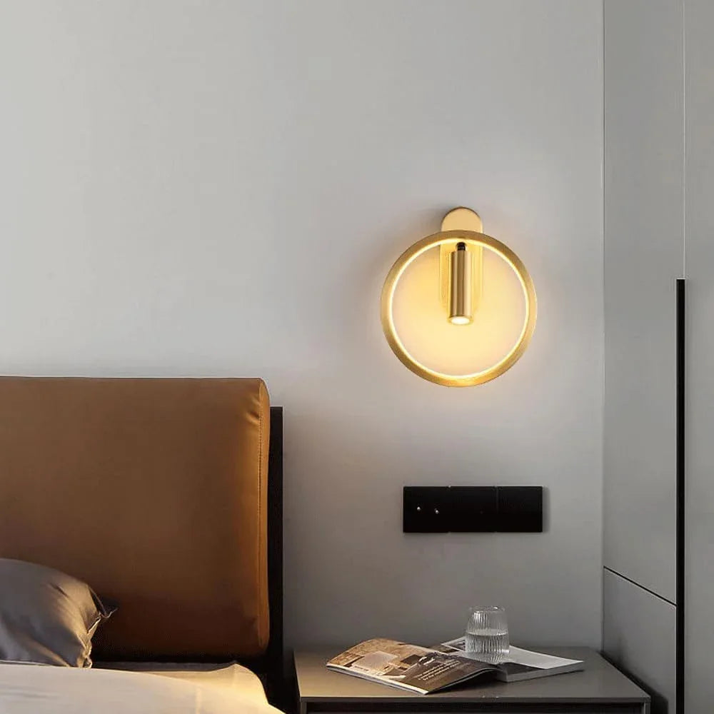 Audara-European Simple Wall Lamp Bedroom Bedside LED Wall Lights Creative Light Luxury Living Room Sconces Aisle Corridor Entrance Mounted Lighting Fixture