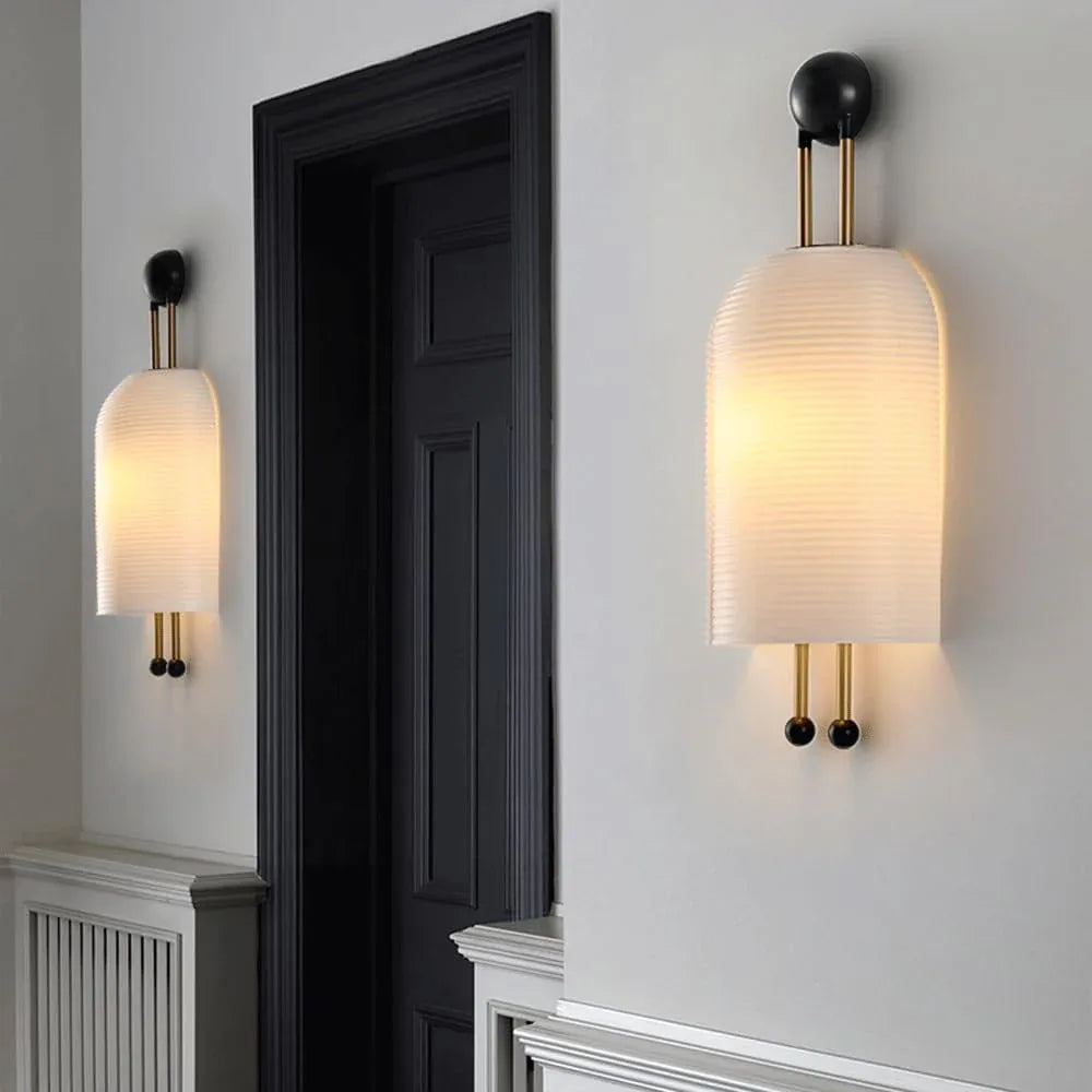 Audara-Postmodern Simple Living Room Wall Lamp Scandinavian Designer Art Wall Lights Creative Personality Glass Sconces Aisle Corridor Foyer Mounted Lighting Fixture