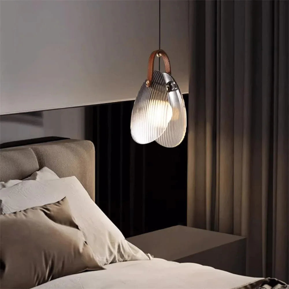 Audara-Crystal Pendant Light, 5.5in, European Modern Minimalist Style, Double Bulb, Suitable For Installation In Various Spaces Such As Bedrooms, Hotels, Restaurants, Entryways, Cafes, And Kitchen Isl