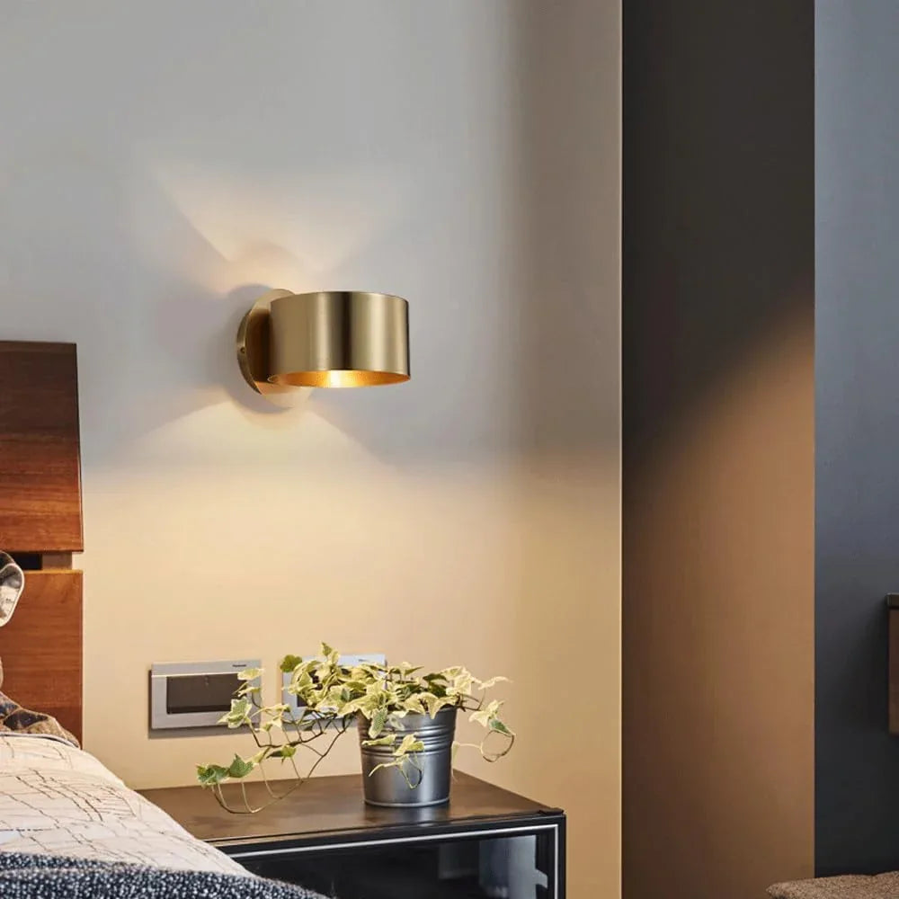 Audara-Creative Bedroom Bedside Wall Lamp Scandinavian Simple Metal Wall Lights American Industrial Style Decorative Sconces Aisle Corridor Entrance Mounted Lighting Fixture