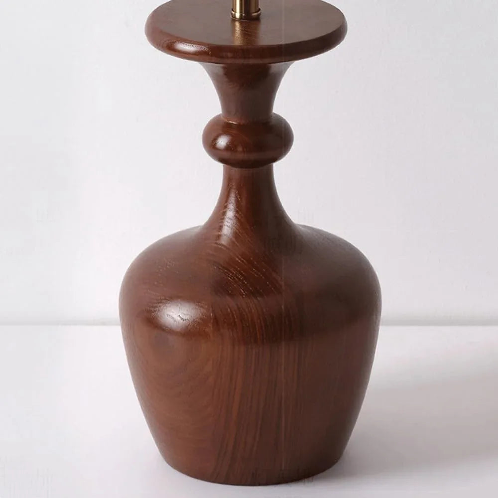 Audara-Romantic French Fabric Solid Wood Desk Light Warm and Natural Study Room Bedroom Bedside Desk Lamp Living Room Counter Tea House Table Lamp Club Bar Library Decoration Lighting Fixture
