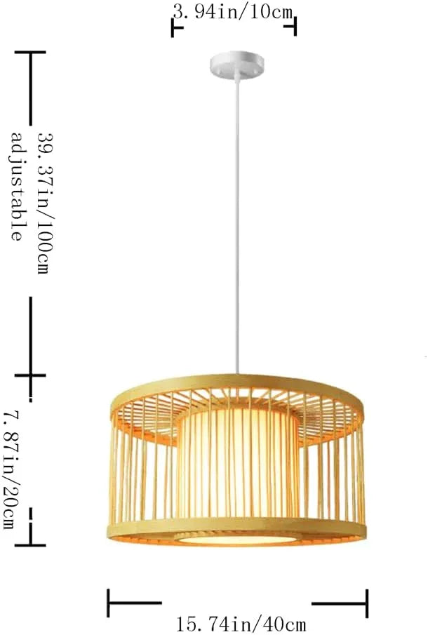 Audara-16-inch Boho Light Fixtures Ceiling Woven Pendant Light Crafted from Rattan and Faux Leather Fabric Suitable for Bedrooms, Hotels, Studies, and Various Spaces Pendant Chandelier