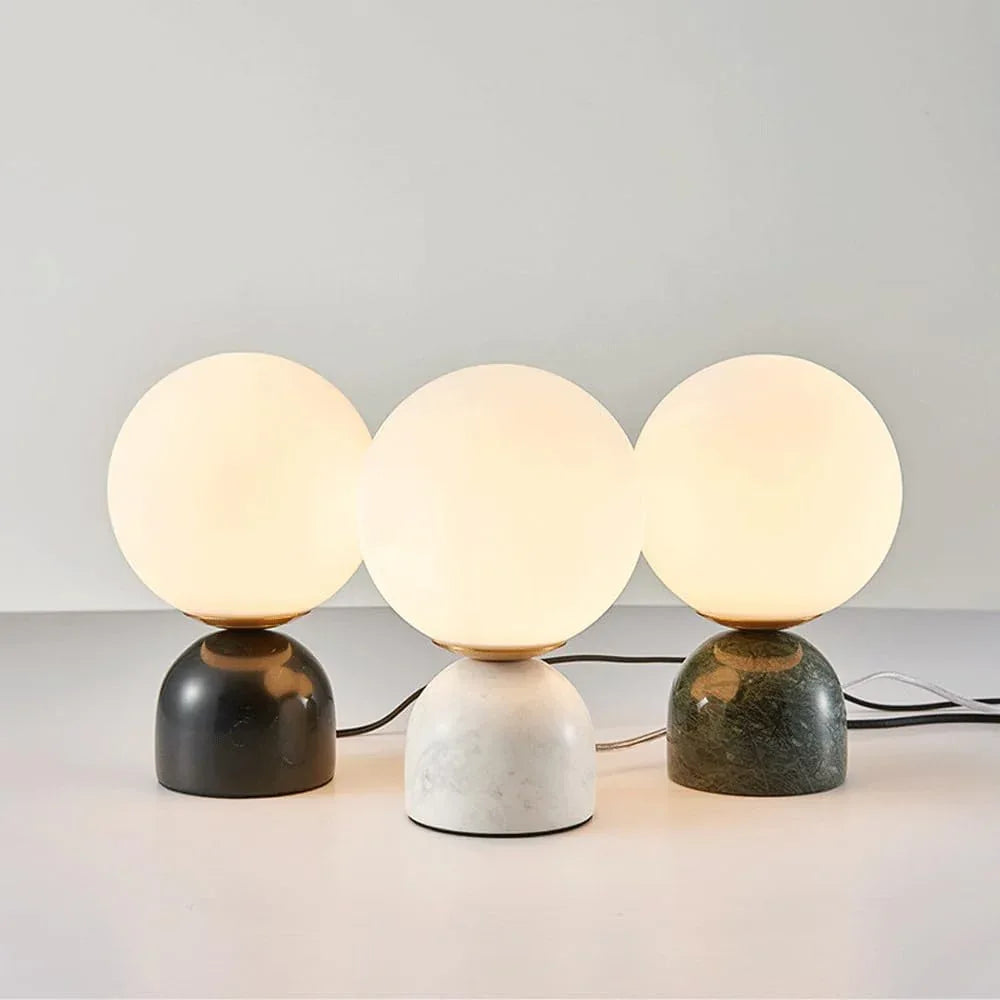 Audara-Creative Fashion B&B Bed Small Desk Light Scandinavian Luxury Glass Marble Desk Lamp Study Room Living Room Apartment Office Table Lamp Clubhouse Hotel Front Desk Coffee Shop Lighting Fixture